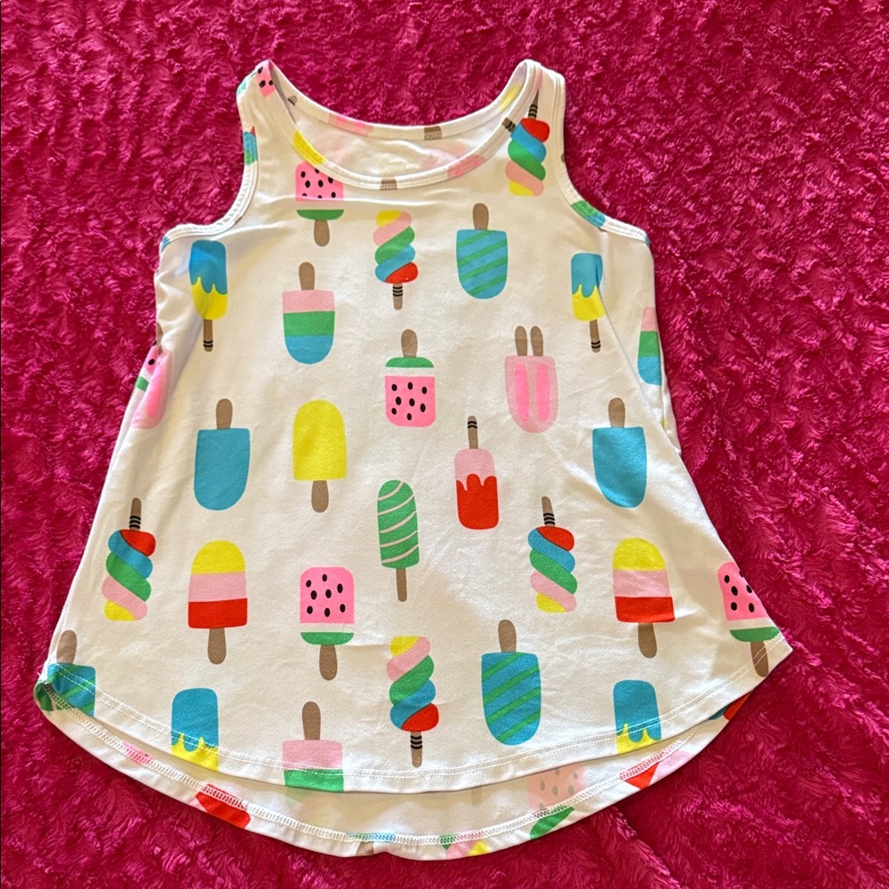 WonderWink Colorful Popsicle Print Kids Tank Top
